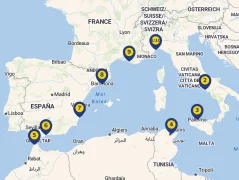 Mapa plavby