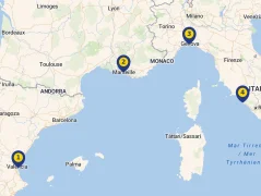 Mapa plavby