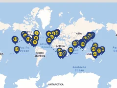 Mapa plavby