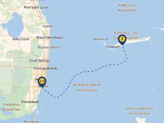 Mapa plavby