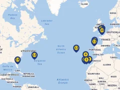 Mapa plavby