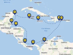 Mapa plavby