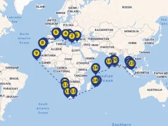 Mapa plavby