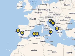 Mapa plavby