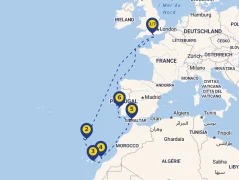 Mapa plavby