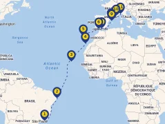 Mapa plavby
