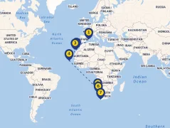 Mapa plavby
