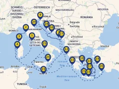 Mapa plavby